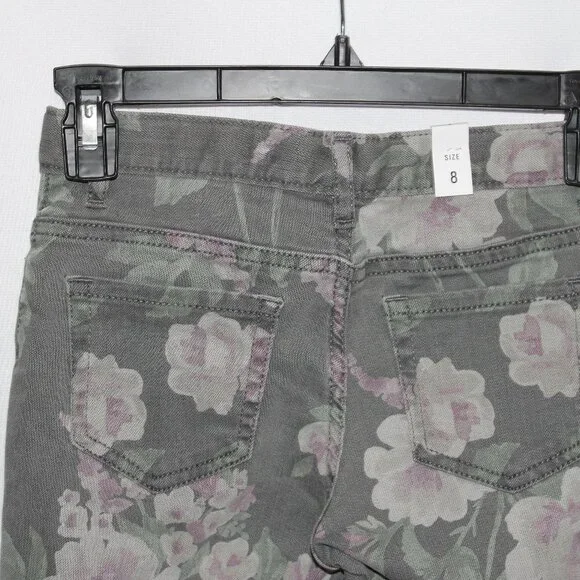 The Children's Place Gray Floral Jeggings - Picture 4 of 9